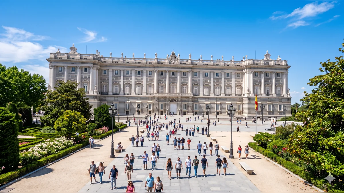 Royal Palace of Madrid during a first-time Spain itinerary