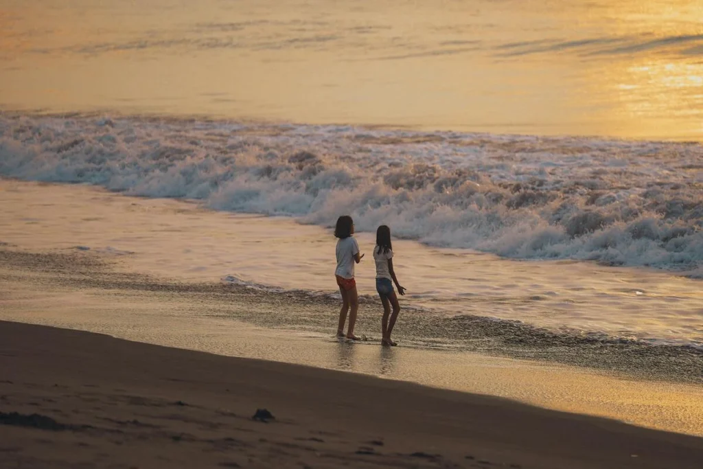 Seminyak Beach sunset in Bali