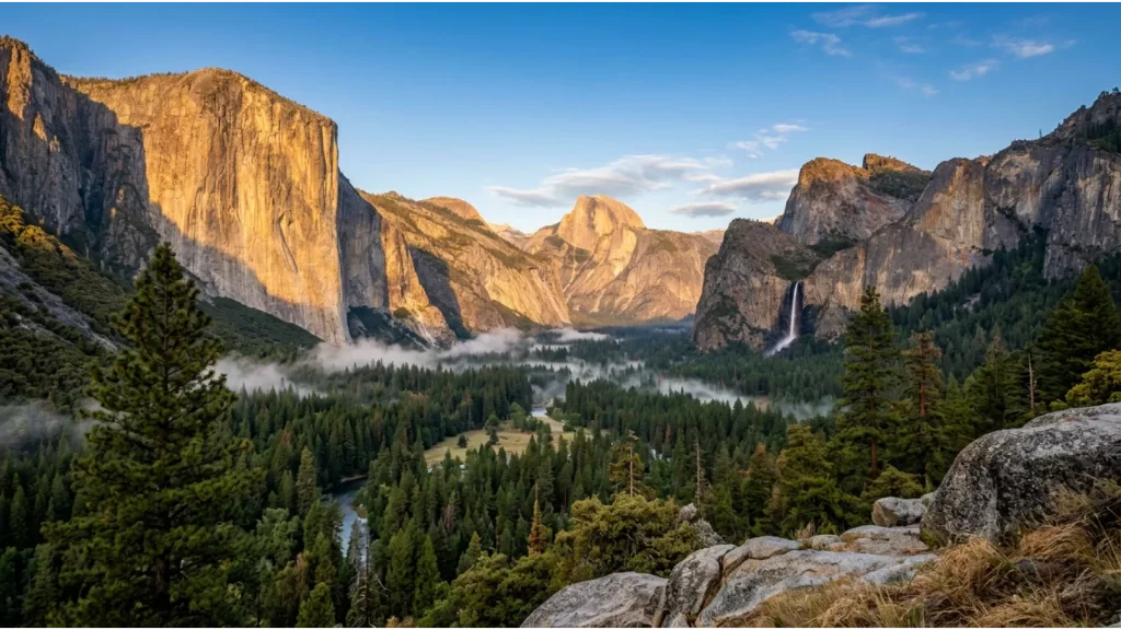 Yosemite National Park 1 Day Itinerary featuring Yosemite Valley, El Capitan, Half Dome, and Bridalveil Fall